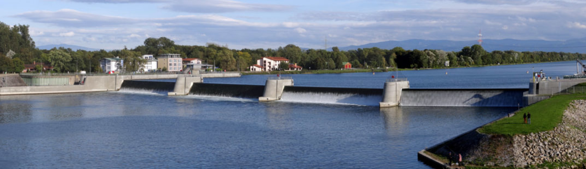 Barrage Vogelgrun (68) - Au fil du Rhin - Haut-Rhin, eau, Rhin